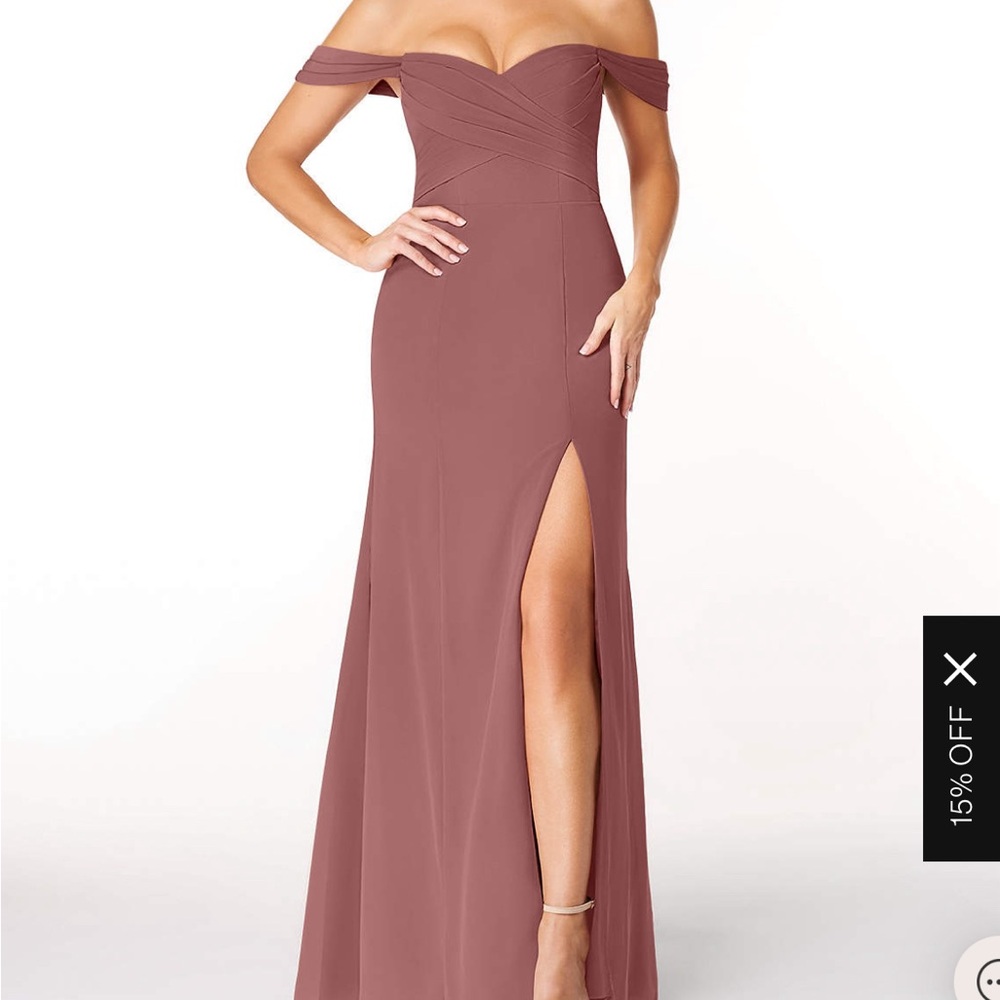 Azazie Joretta Dress - Desert Rose